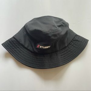 Stussy Black Streetwear Bucket Hat